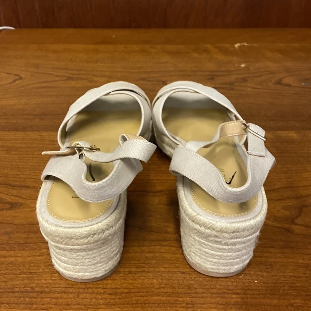 J Crew Platform espadrille sandals BN857